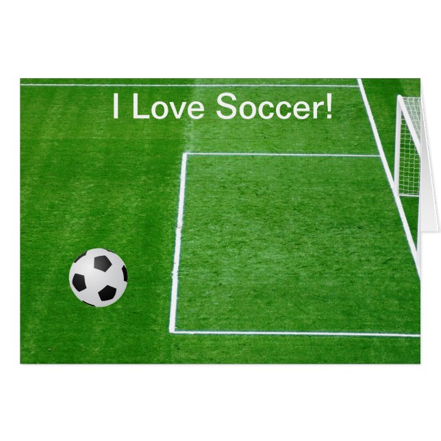 I Liebe Soccer individuell anpassbar (Vorderseite (Horizontal))