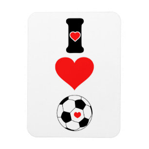 I Liebe Soccer Magnet