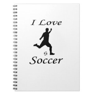 I Liebe Soccer Notizblock