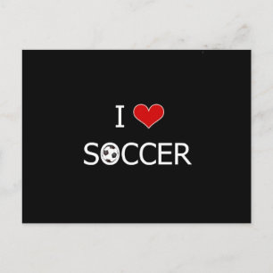 I Liebe Soccer Postkarte