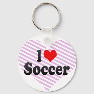 I Liebe Soccer Schlüsselanhänger