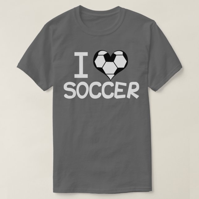 I Liebe Soccer T-Shirt (Design vorne)