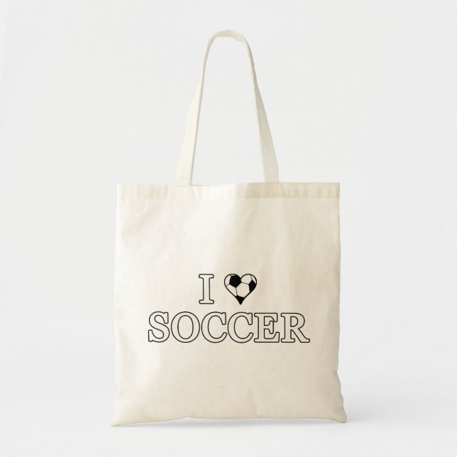 I Liebe Soccer Tragetasche (Vorne)