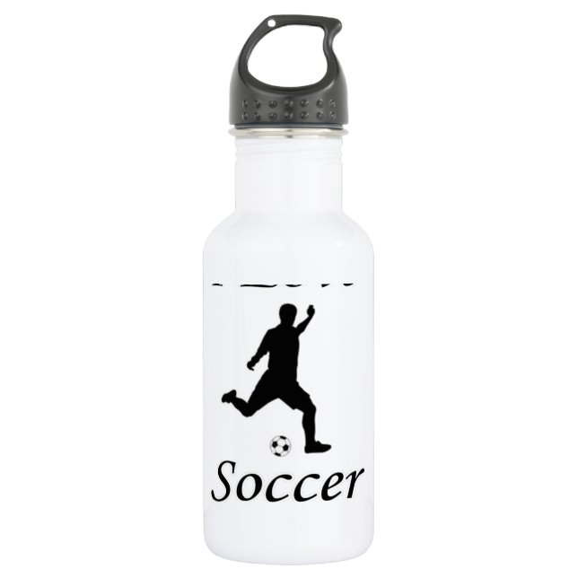 I Liebe Soccer Trinkflasche (Vorderseite)