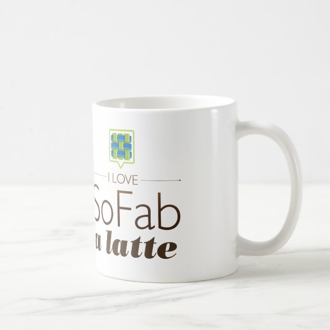 I Liebe SoFab ein Latte Kaffeetasse (Rechts)