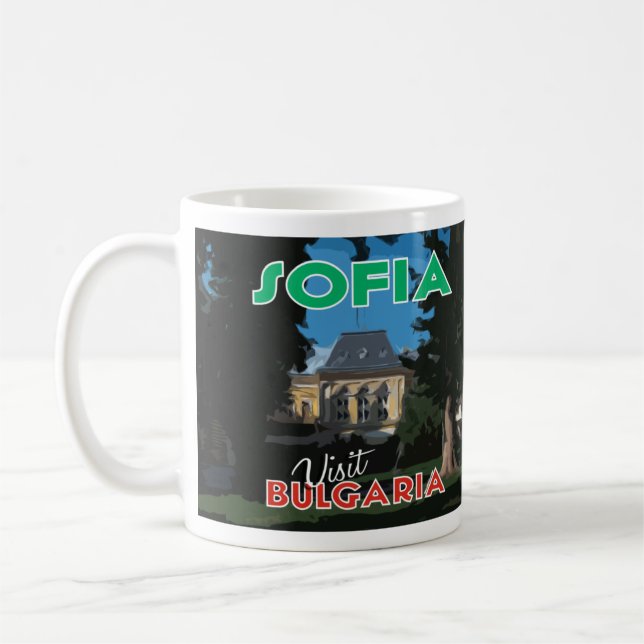 I Liebe Sofia Besuch Bulgarien Kaffee Tasse (Links)