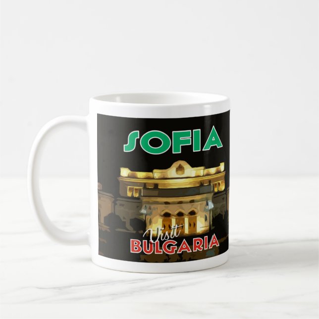I Liebe Sofia Besuch Bulgarien Kaffeetasse (Links)