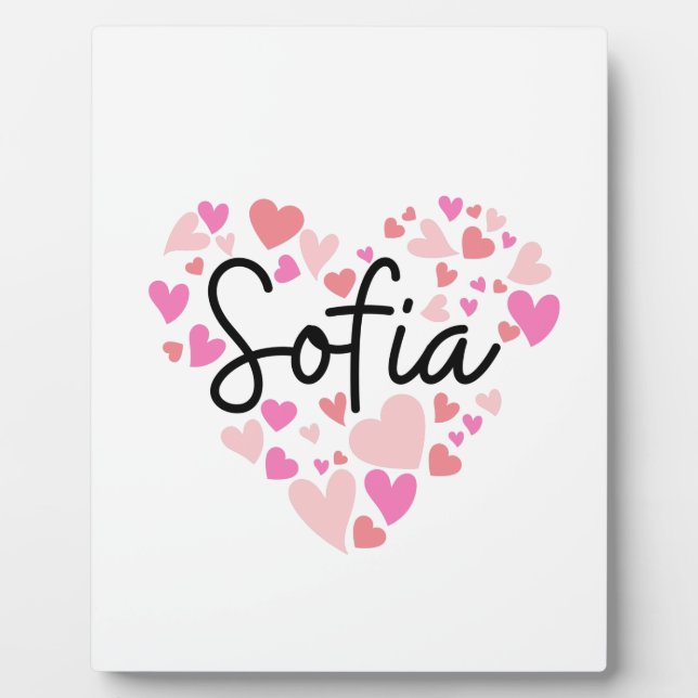 I Liebe Sofia Fotoplatte (Vorderseite)