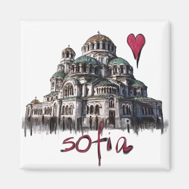 I Liebe Sofia Magnet (Vorne)