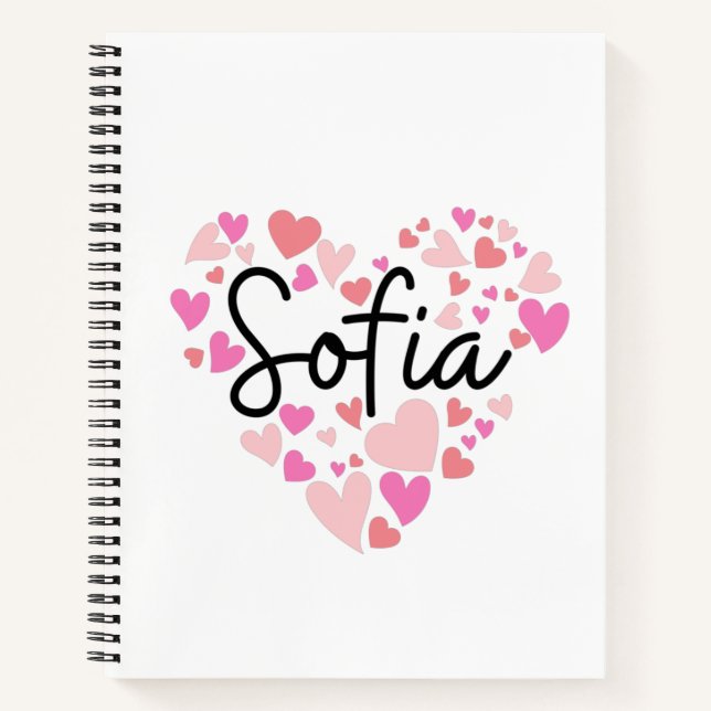 I Liebe Sofia Notizbuch (Vorderseite)