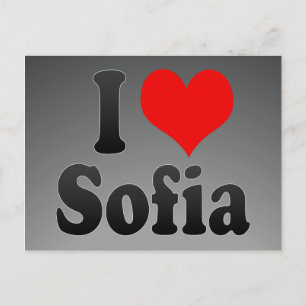 I Liebe Sofia Postkarte