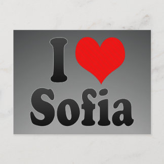 I Liebe Sofia Postkarte