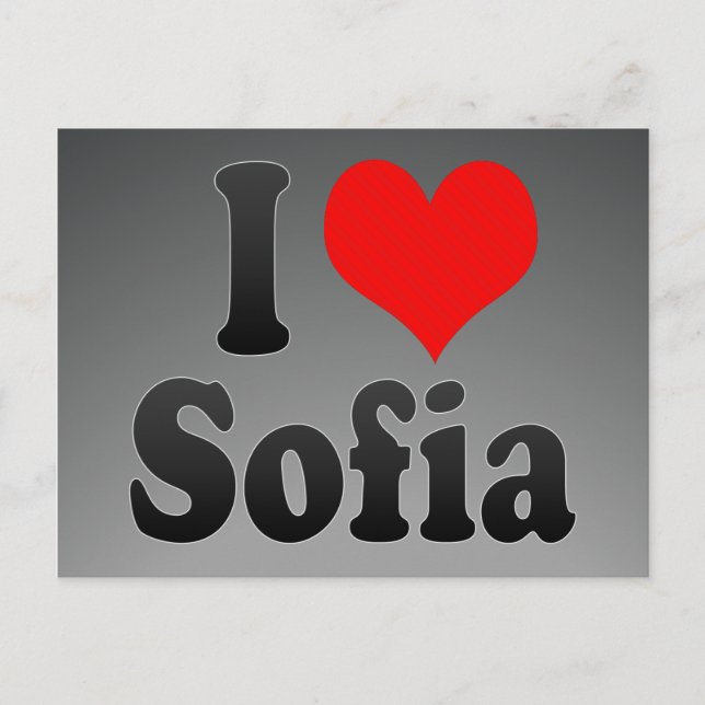 I Liebe Sofia Postkarte (Vorderseite)