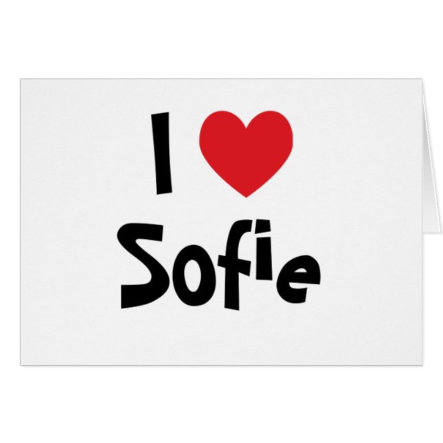 I Liebe Sofie (Vorderseite (Horizontal))