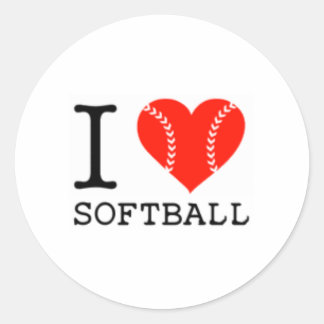 i Liebe Softball STICKERS