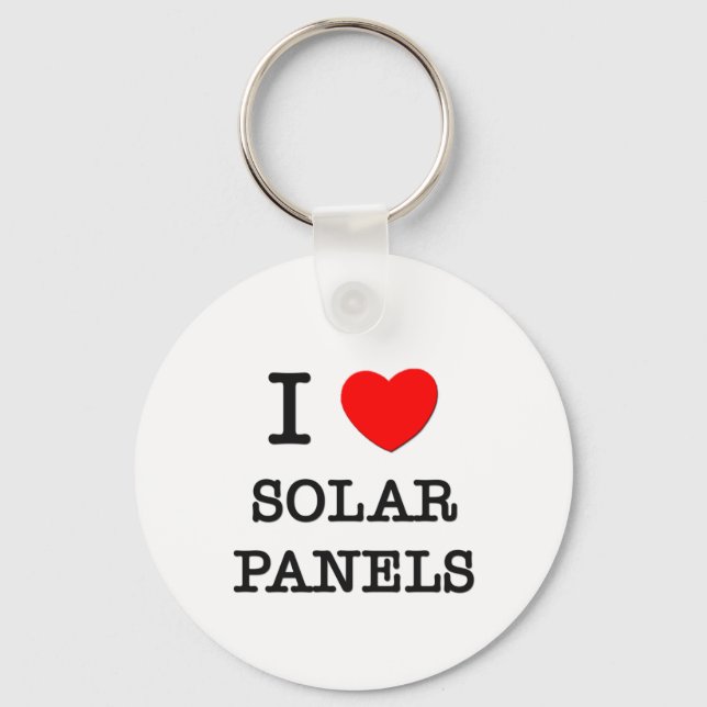 I Liebe Solarmodule Schlüsselanhänger (Vorderseite)