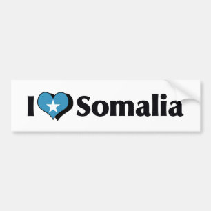 I Liebe Somalia-Flagge Autoaufkleber