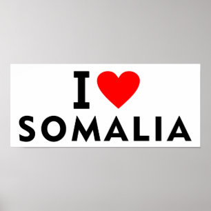 I Liebe Somalia Land wie Herztourismus Poster