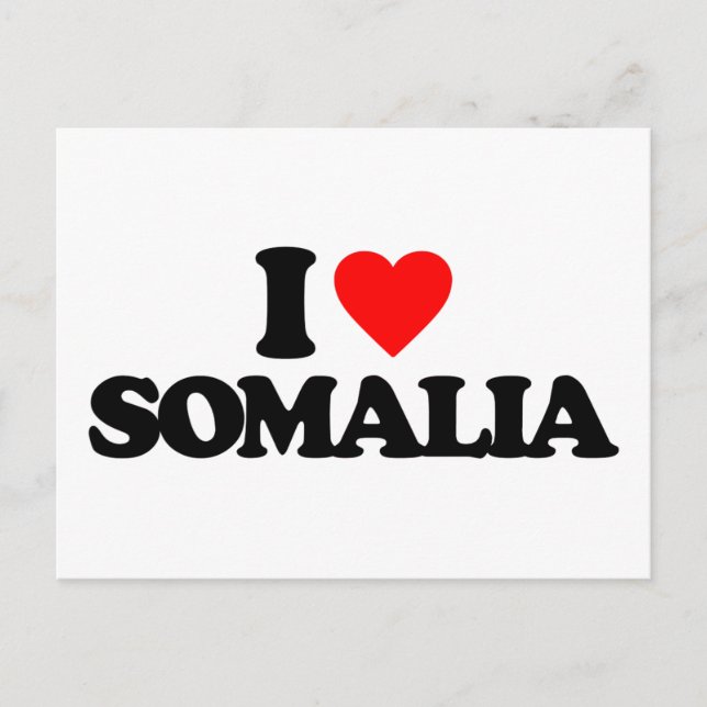 I LIEBE SOMALIA POSTKARTE (Vorderseite)