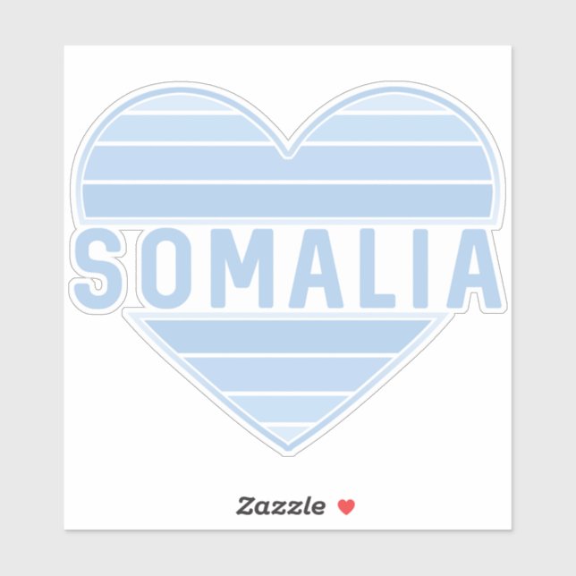 I Liebe Somalia, Somali Aufkleber (Blatt)