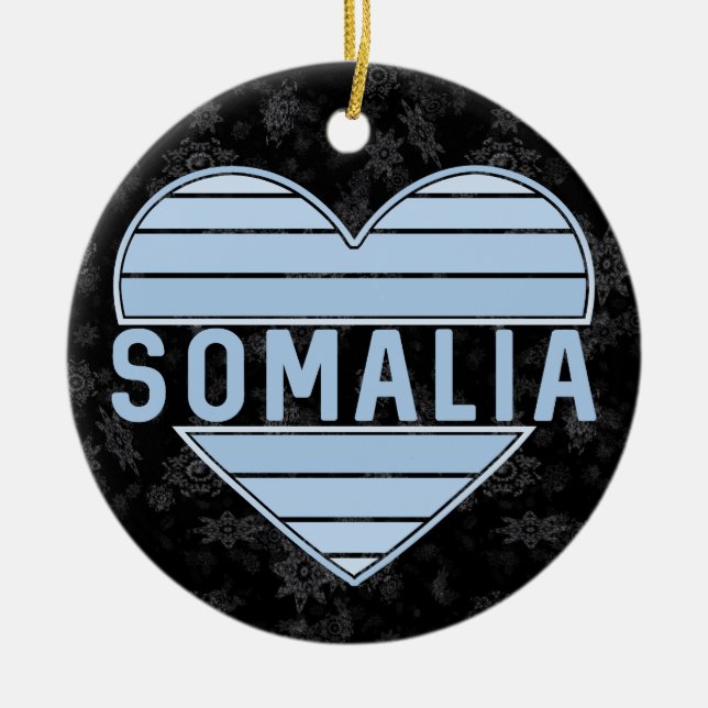 I Liebe Somalia, Somali Keramik Ornament (Vorne)