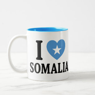 I Liebe Somalia Zweifarbige Tasse