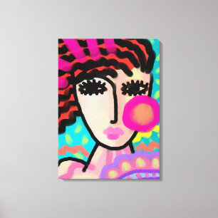 I Liebe Sommer Abstrakte digitale Malerei Leinwanddruck