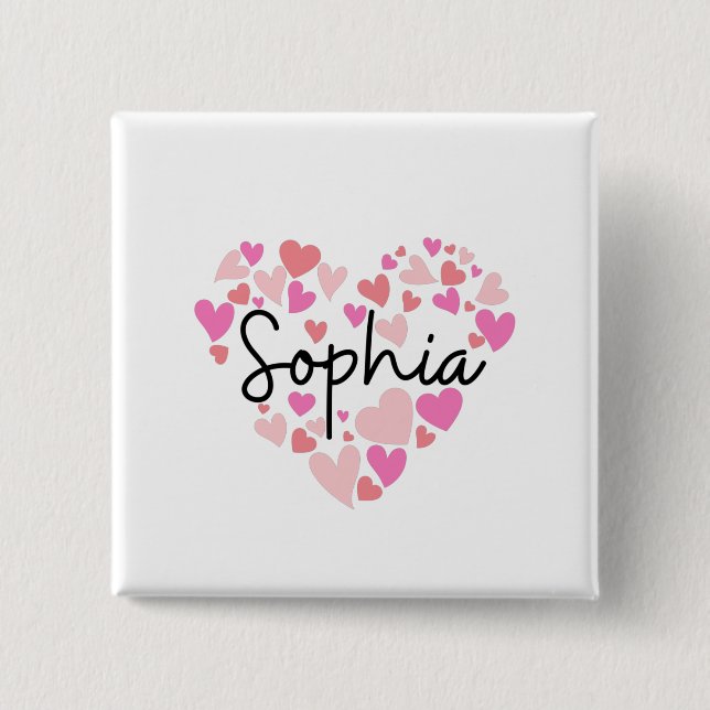 I Liebe Sophia Button (Vorderseite)