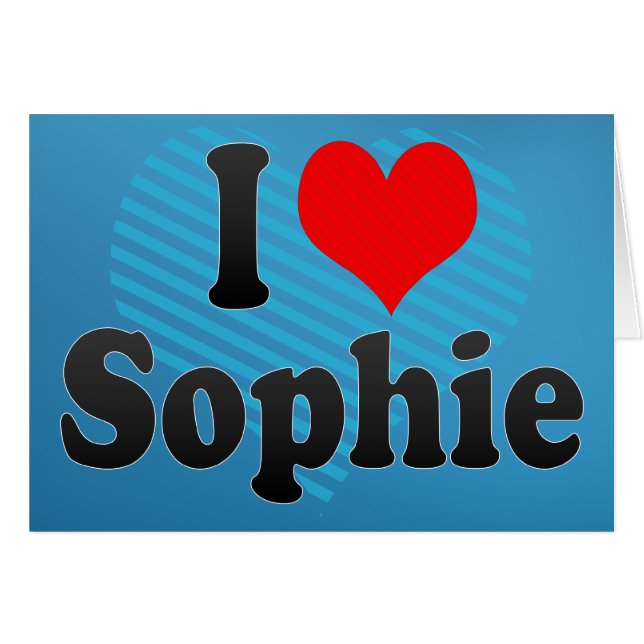 I Liebe Sophie (Vorderseite (Horizontal))