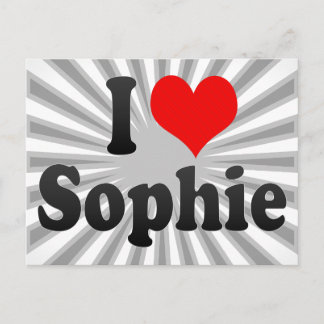 I Liebe Sophie Postkarte