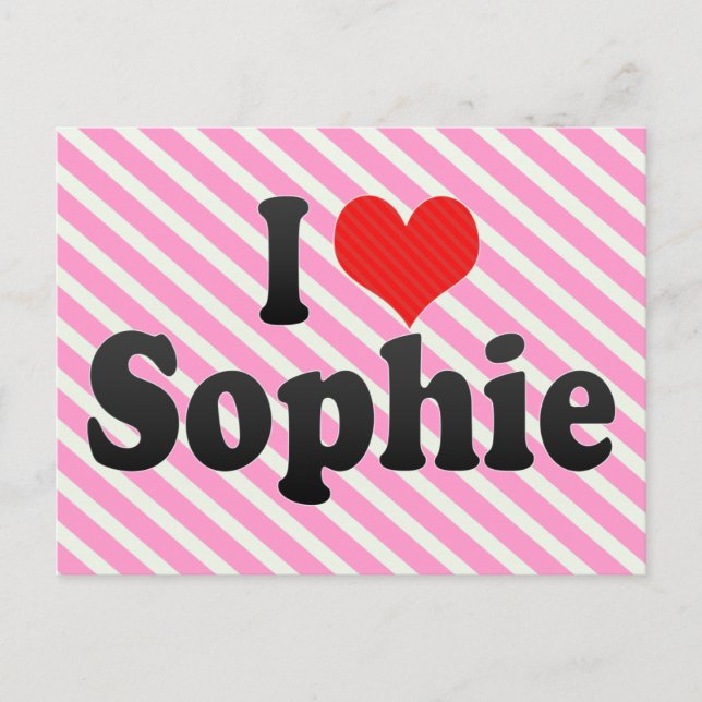 I Liebe Sophie Postkarte (Vorderseite)