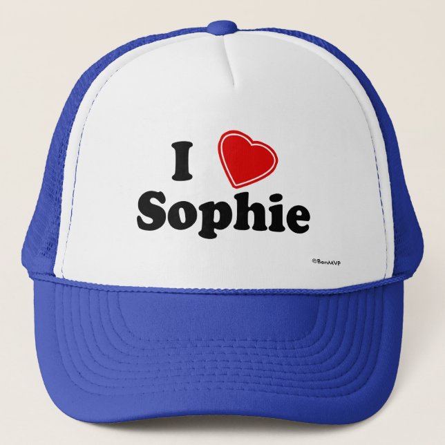 I Liebe Sophie Truckerkappe (Vorderseite)