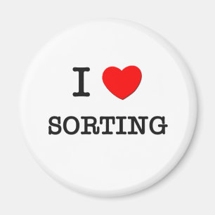 I Liebe-Sortieren Magnet