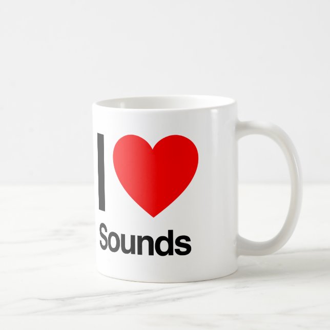 i Liebe Sounds Tasse (Rechts)