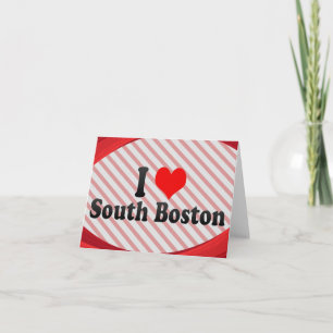I Liebe South Boston, Vereinigte Staaten Karte