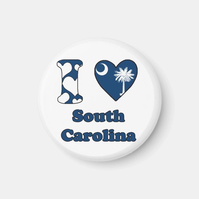 I Liebe South Carolina Magnet (Vorne)