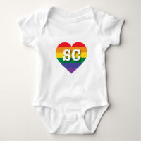 I Liebe South Carolina Rainbow Heart