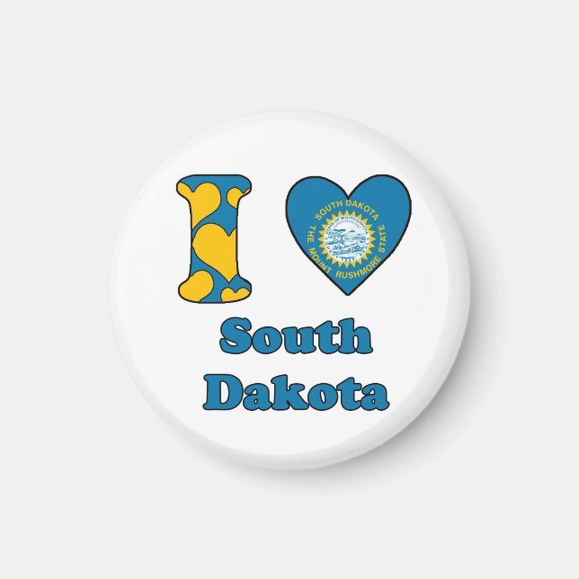 I Liebe South Dakota Magnet (Vorne)
