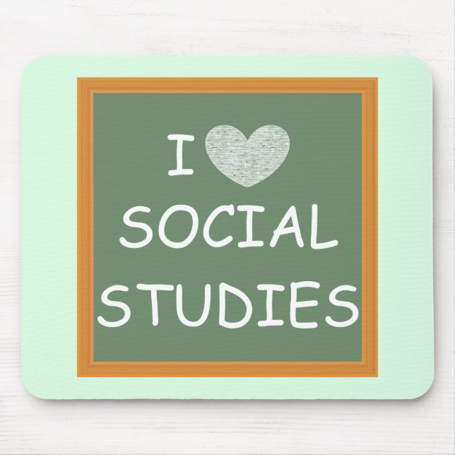 I Liebe-Sozialstudien Mousepad (Vorne)