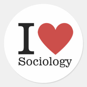 I ❤️ Liebe Soziology STICKER