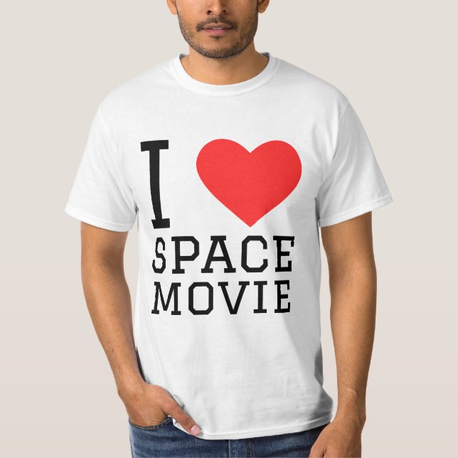 I Liebe Space Film T-Shirt (Vorderseite)