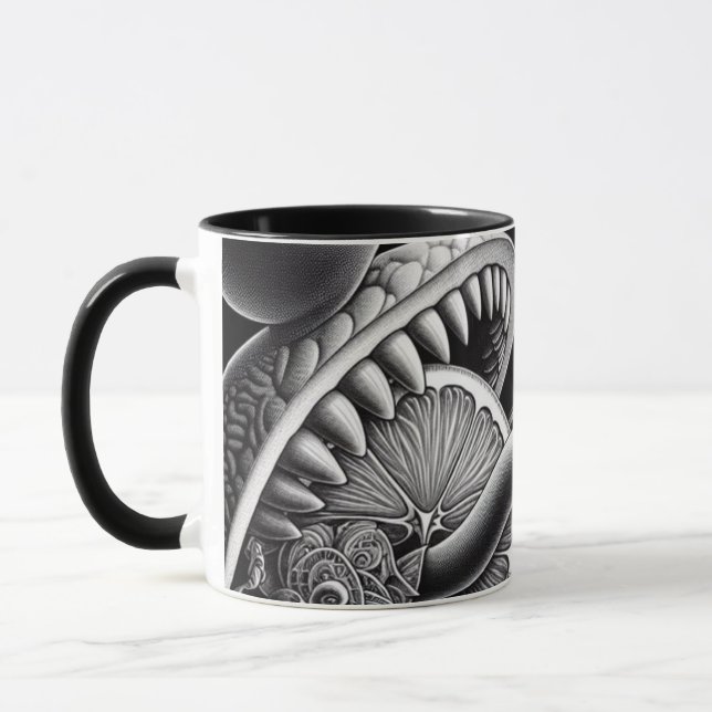 I Liebe Space Orange Tasse (Links)