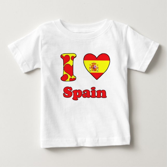 I Liebe Spanien Baby T-shirt (Vorderseite)