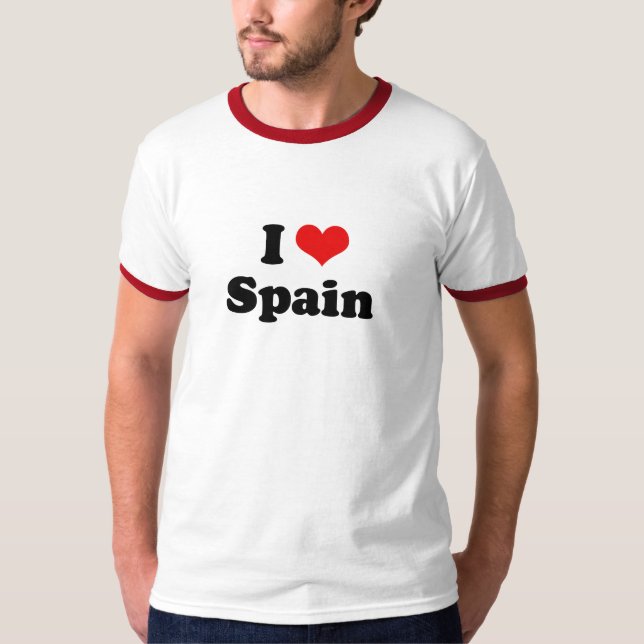 I Liebe-Spanien-T-Shirt T-Shirt (Vorderseite)