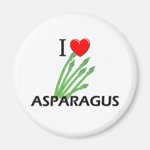 I Liebe-Spargel Magnet