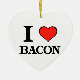 I Liebe-Speck Keramikornament