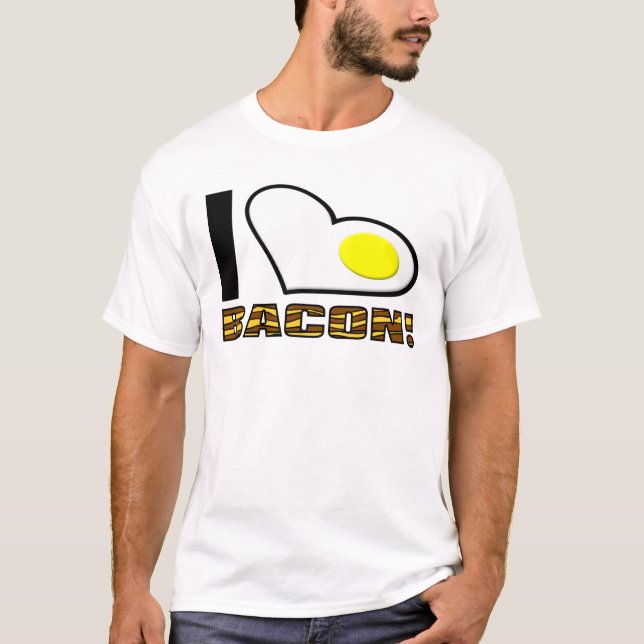 I Liebe-Speck-lustiges Shirt (Vorderseite)