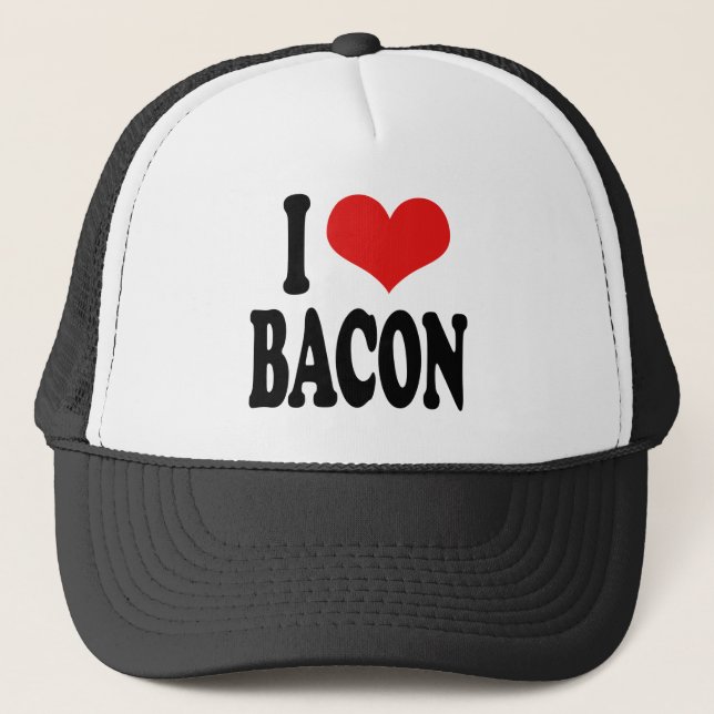 I Liebe-Speck Truckerkappe (Vorderseite)