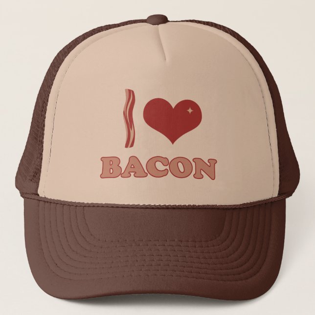 I Liebe-Speck Truckerkappe (Vorderseite)
