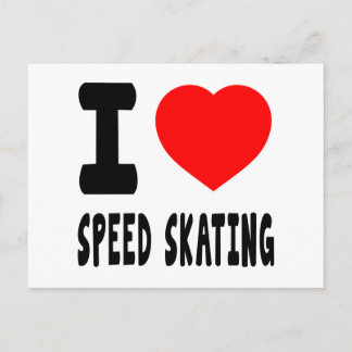 I Liebe Speed Skaten Postkarte